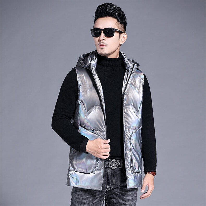 B9828钱塘2020-3冬季男士90白鸭绒羽绒服马甲数据好P165，男装羽绒服，钱塘207-3