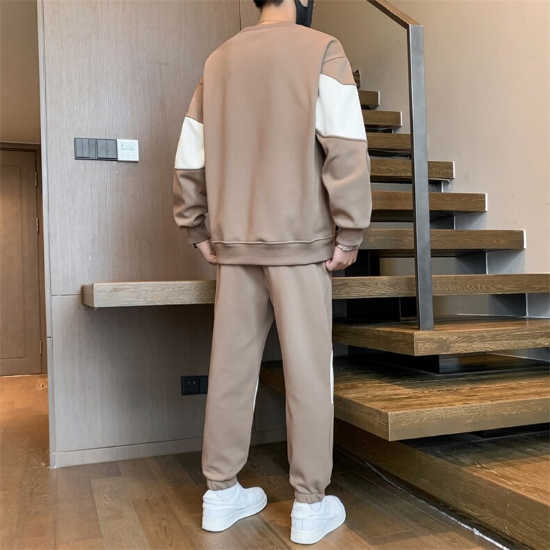 TH886-P70男生印花套装学生宽松卫衣青少年上衣大童裤子整套,男装休闲套装,星座507A（原星座306B-2）