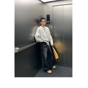 1506A/G50100/P53秋冬美式亨利领毛衣男毛衣图片