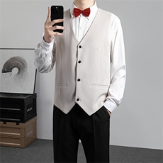 GM5103P48加肥加大码西装马甲英伦风婚礼韩版伴郎西服马夹背心男，男装西服，星座1108-5