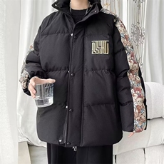 秋冬新款风刺绣棉服青少年冬季棉服袄外穿保暖外套MY0069/P108，男装棉衣，星座506
