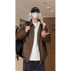 男士皮棉衣冬季加棉加厚皮衣外套棉服棉袄潮A266-MYPY010-P85特批，男装皮衣，电商A266