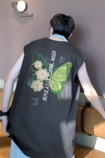 已注册薄荷曼波抖音品质纯棉250克重磅男无袖背心T恤T539P28控39，男装T恤，电商C408(原B339-1)