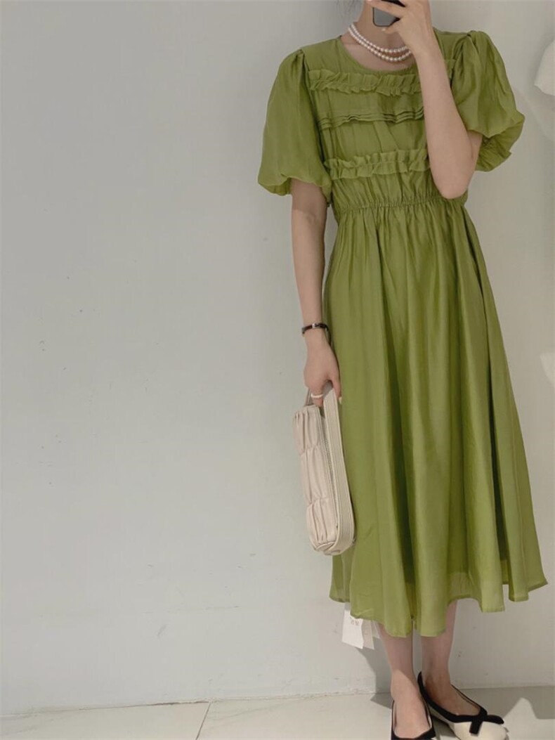 松紧腰裙，其它，驿谷