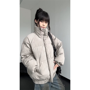 扎染棉服复古街头休闲加厚短款立领廓形外套男 5D3062-TP60不图片