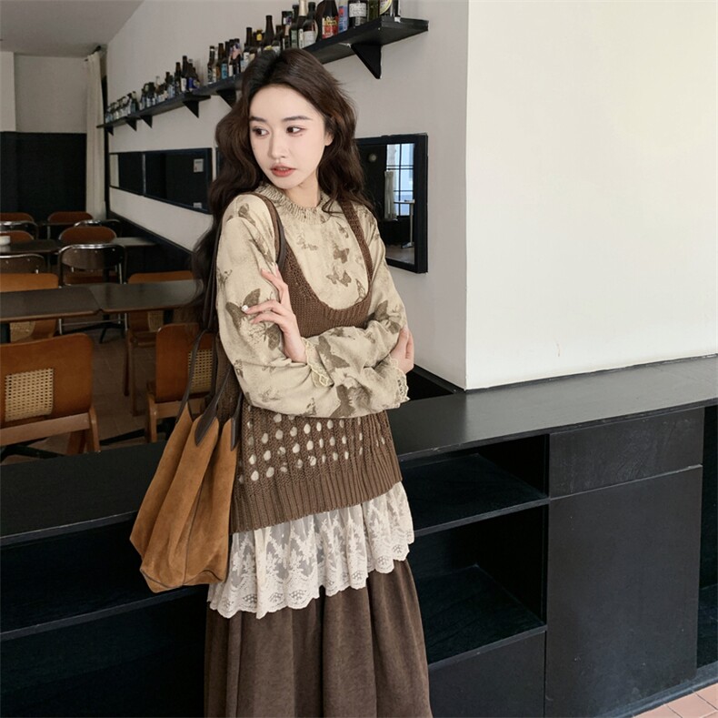 26春季新品三件套拼蕾丝M05-P245-K398,女装套装/套裙,2C305
