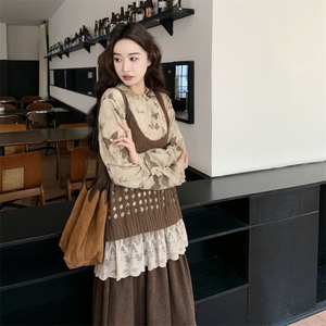 26春季新品三件套拼蕾丝M05-P245-K398图片