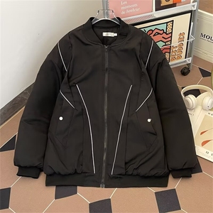 立领棒球服飞行员加厚棉衣外套男冬季机能风宽松vibe棉服1727 P95图片