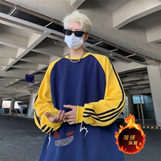 藏青拼黄袖（加绒）