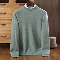 新款高端男开衫秋冬保暖百搭时尚圆领毛衣优雅商务休闲针织衫，男装羊绒开衫，暖钟情羊绒