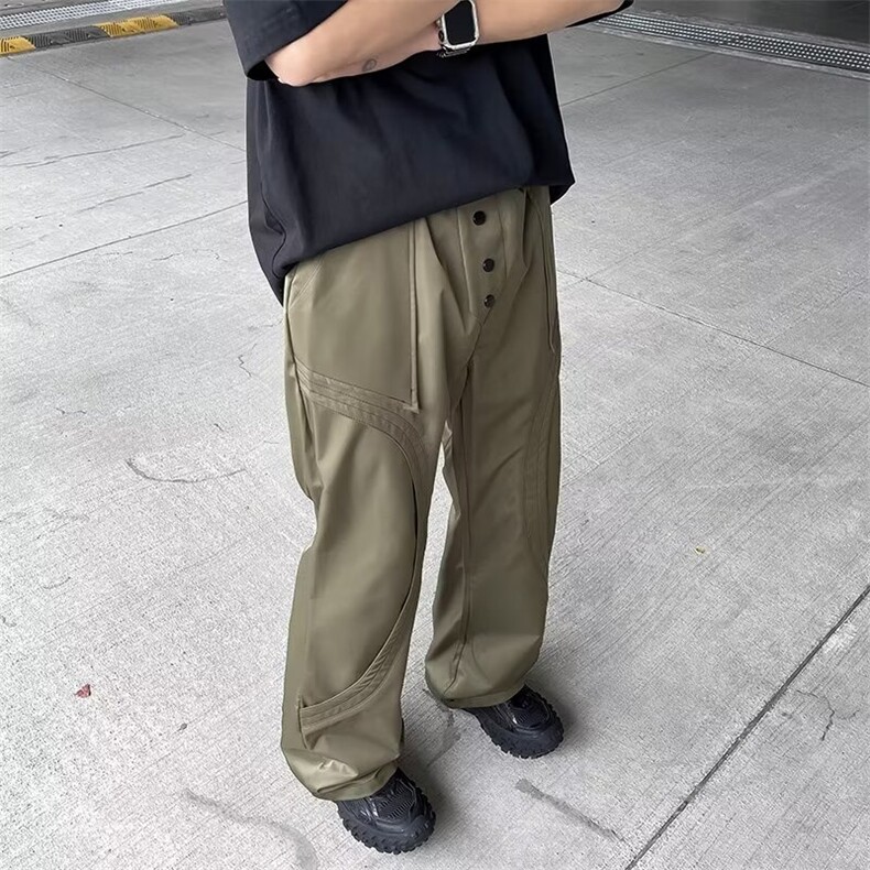 休闲裤男士韩版潮流高街帅气百搭直筒2024夏季ins长裤K5360-P43,男装休闲裤,星座412-3