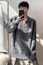 毛衣男秋冬新款港风宽松针织毛衫MYA8-P58，男装针织衫/毛衣，星座214-3