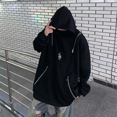 高质量卫衣男韩版潮流连帽美式高街帅气2024秋冬ins外套WB179-P49，男装卫衣，星座412-3