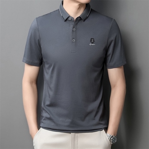 中青年夏季2022薄款男士短袖POLO衫透气时髦商务潮流半袖上衣P50图片
