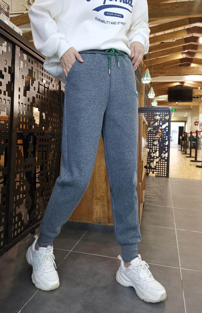 百搭款牛奶丝加绒卫裤M一XXL，女装休闲裤，简 影