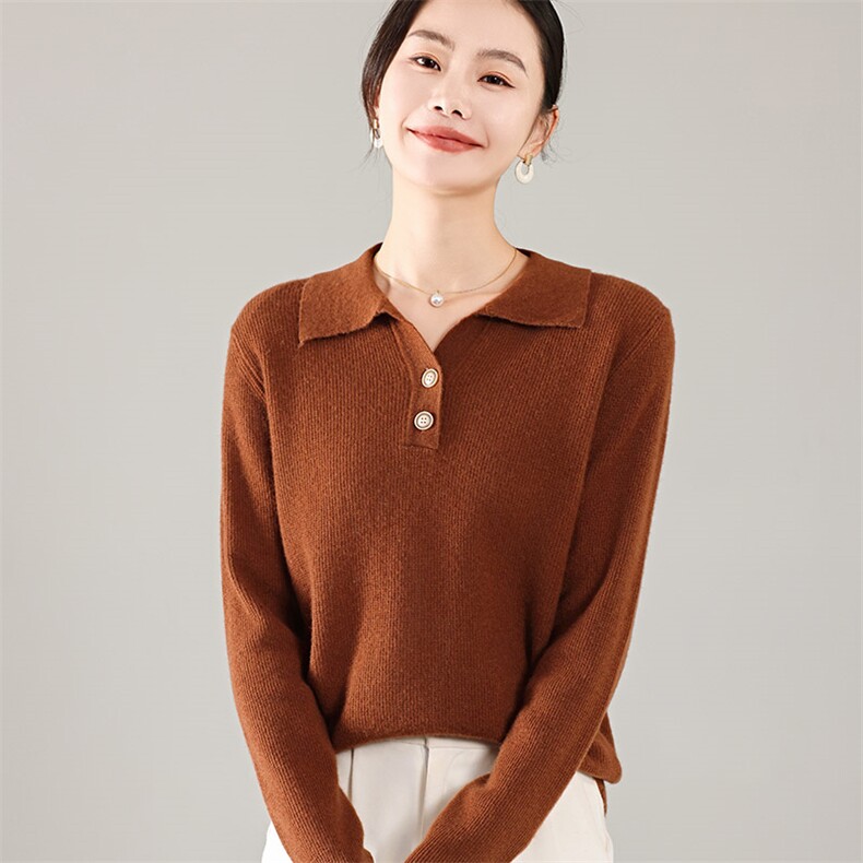35%羊绒衫秋冬季新款舒适时尚百搭女式宽松长袖打底毛衣,女装羊绒衫,琳尚羊绒
