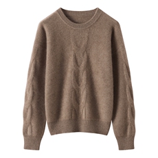 2025通勤套头长袖百搭圆领，女装针织衫/毛衣，温伦斯特羊绒