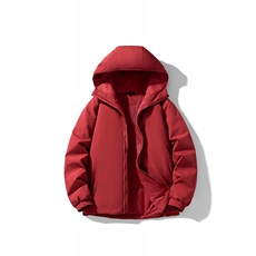 得物潮流高品质冬季连帽加绒加厚棉衣撞色棉服外套MY5568-P95，男装棉衣，星座610B-1
