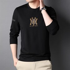 2023新款卫衣男士上衣针织衫长袖T恤P75，男装针织衫/毛衣，电商D223-1