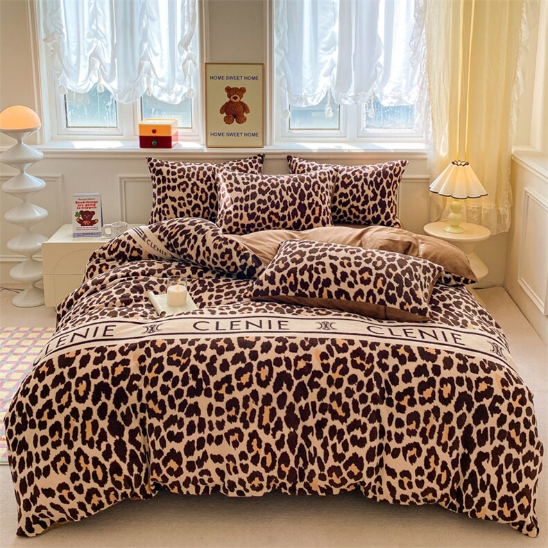 新款双面牛奶绒四件套，床品套件，一起卖家纺