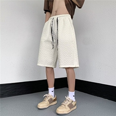 冰丝短裤男士夏季薄款宽松时尚中裤运动沙滩裤衩五分裤6505P28，男装休闲裤，星座410-2