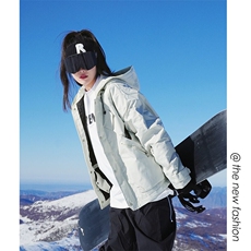 24冬户外防水防风单板滑雪服男女中性风大码加棉保暖外套M78-P155，男装棉衣，电商A001