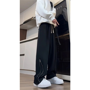 现货 垂感西装阔腿裤男春夏季直筒长裤百搭休闲坠感西裤XK301-P50图片