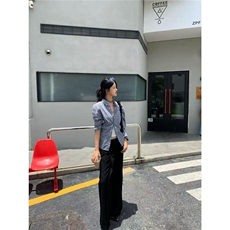 格子衬衫男女美式cleanfit高级感宽松百搭纯棉长袖衬衣潮CSW222，男装衬衫，星座516A