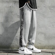 秋季新款主推大码休闲束脚九分裤运动裤男百搭潮流学生K9176P35,男装休闲裤,电商B226
