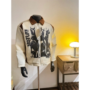 【有货】502MCC-特P78 常规特P68 杜宾犬脏脏棉服外套男翻领夹克图片
