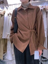 磨毛衬衫，女装衬衫，驿谷