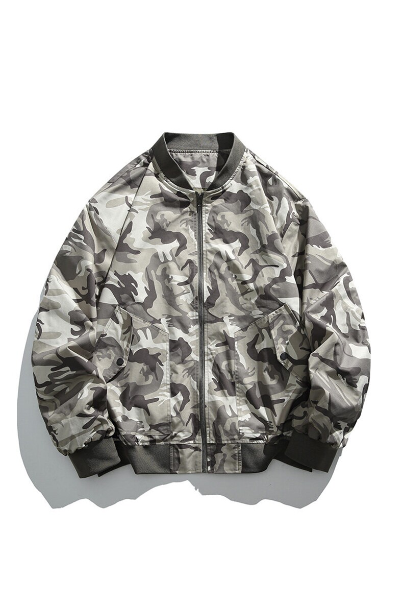 春季飞行服夹克外套男简约休闲百搭棒球服上衣迷彩P65JK837-P60,男装夹克,电商B306