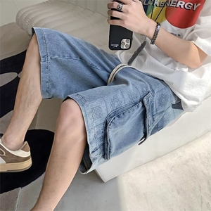 青春流行ins男直筒水洗牛仔裤DG3022 P46图片