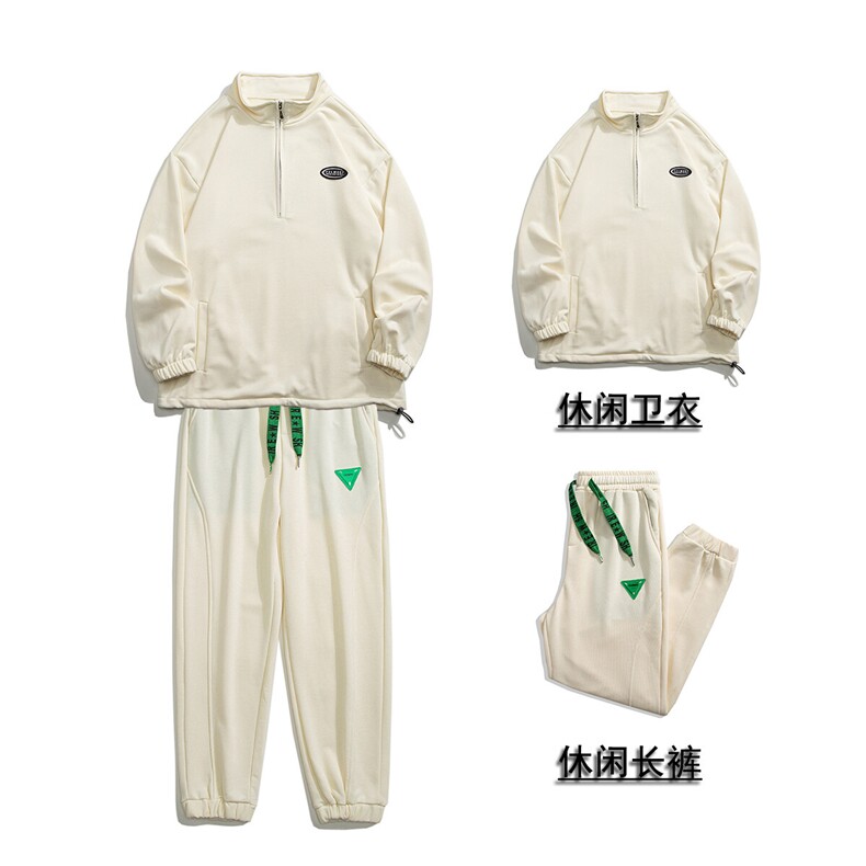 1秋季休闲翻领宽松情侣大码M-5XL青春套头卫衣套装7145P105控138,男装卫衣,星座226-2