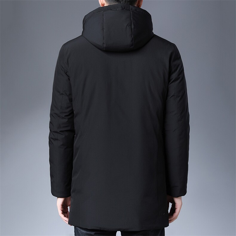 2023冬季新款男士连帽商务休闲棉衣服中年男装加厚保暖棉服外套,男装棉衣,电商B212（原钱塘6029）