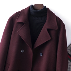 2025年秋季新款系扣针织羊毛大衣时尚休闲通勤百搭，男装毛呢大衣，诗洋大衣