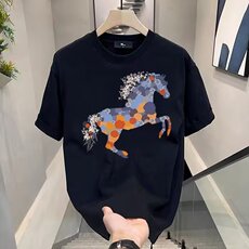 1506/QC4340/P27美式潮牌夏季短袖T恤体恤宽松大码半袖打底衫上衣，男装T恤，星座1506