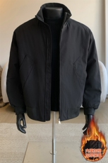 假模冬季新款休闲痞帅夹棉立领夹克潮流外套A436-501-P70，男装夹克，电商A436