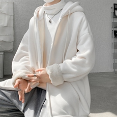 8XL-M高品质！卫衣厚外套男加绒加厚开衫羊羔毛卫衣WY13P68控88，男装卫衣，电商D206-1