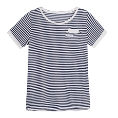 2021夏款大码女装条纹T袖上衣3206款条纹，女装大码女装，秋牧寒烟