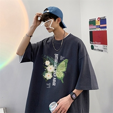 数据超好220克重磅美式潮牌短袖t恤T995-P28直播有280克品质P35，男装T恤，电商A486