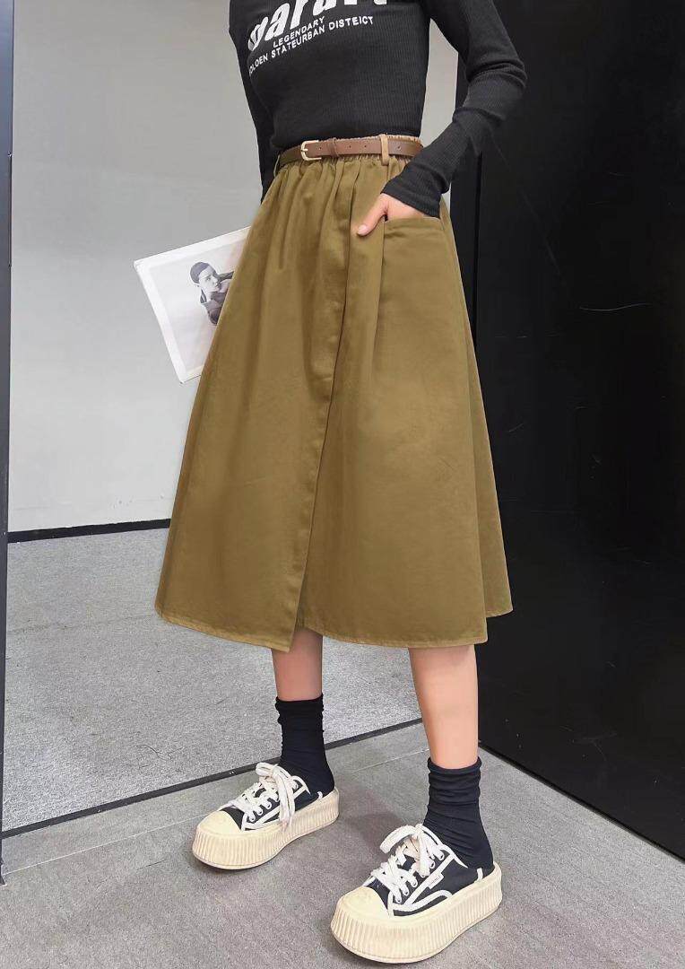 [现货]半身裙休闲款，两色、四个尺码，女装半身裙，依柏璐(1F)