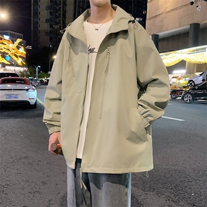 港风上衣多拉链夹克宽松落肩拼色冲锋衣外套 JK834 P75图片