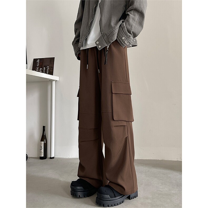 伞兵工装裤男秋季新款宽松休闲百搭直筒阔腿裤子-A1156TP50控78，男装工装外套，电商B241