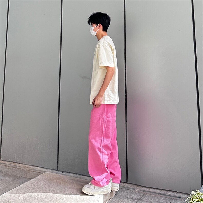 25年春季水洗高街vibe直筒宽松阔腿五色牛仔裤NZ2310-P55控78,男装牛仔裤,星座1002-1