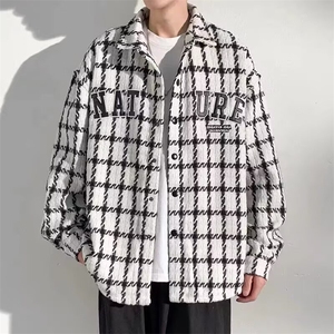 外套男士翻领夹克衫新款春季时尚帅气休闲牛仔褂上衣夹克百搭图片