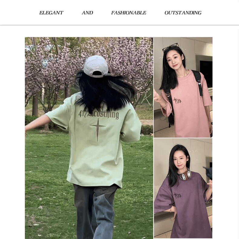 女图网图抖音220克麂皮绒十字架印花短袖T恤1611B-TT17-P28,男装T恤,星座1611B