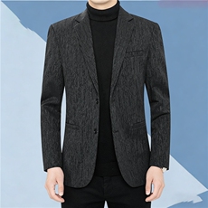 西服男士外套春季新款西装男装休闲商务通勤垂顺免烫上衣YZ08-P80，男装西服套装，星座509