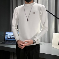 抗起球春秋男士毛衣修身打底衫长袖青年刺绣休闲针织衫冬S543，男装针织衫/毛衣，星座1116A-2（原606A-1）