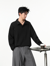 加绒加厚polo衫卫衣美式cleanft套头衫504-T504-特P28（加绒P33），男装卫衣，星座504